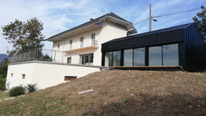 Extension de maison en structure métallique à Aix-les-Bains, Savoie